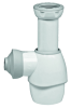 Сифон универсальный 32/40x1¼"/1½", без гофры, без выпуска Wirquin