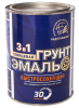 Грунт-эмаль п/ржав быстросохнущая черная 0,9кг РадугаМалер