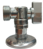 Кран угловой шаровый 1/2"Нx1/2"Н с отражателем Sms