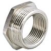 Футорка 3/8"ВР-1/2"НР, латунная, никелированная Valtec
