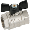 Кран шаровый 3/4" ВВ (гайка/гайка) бабочка Bugatti