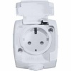 Розетка открытой установки, одинарная, с заземленими, с крышкой, IP44, 250В, 16А БелТИЗ