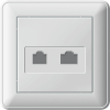 Розетка cкрытой установки, для подключения телефона и ПК (RJ11+RJ45) W59 Schneider Electric