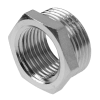 Футорка 3/8"ВР-1/2"НР, латунная, никелированная Aqualink/СТМ