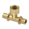 Тройник аксиальный латунный 20*3/4"ВР*20 РТП