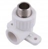 Угольник полипропиленовый 25x1/2"НР с креплением РТП