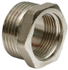 Футорка 1/2"ВР-3/4"НР, латунная, никелированная Gf