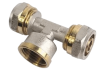 Тройник МП 16х3/4"ВРх16 (цанга/гайка/цанга) AL/СТМ