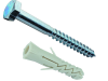 Шуруп глухарь 8* 80+дюбель 10х50 Fischer