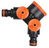 Разветвитель двух канальный 3/4"-1", регулируемый, ABS-пластик Aquapulse