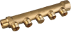 Коллектор резьбовой 3/4" ВН 1/2"НРx5, расстояние между выходами 35мм Sms