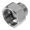 Переходник 3/4"НР-1"ВР, латунный, никелированный Aqualink/СТМ