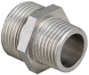 Ниппель переходной ø1/4"-3/8" латунный, никелированный Valtec