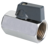 Кран шаровый 1/2" ВВ (гайка/гайка) бабочка мини Aqualink