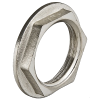 Контргайка 1" с ребордой, латунная, никелированная Valtec
