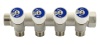 Коллектор резьбовой с вентилями 3/4" ВН 1/2"НРx4 Aqualink