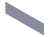 Пластина крепежная 40x300x2,0мм перфорированная, оцинкованная