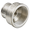 Муфта переходная 1"-1¼" латунная, никелированная Valtec
