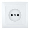 Розетка cкрытой установки, одинарная, без заземления, 250В, 10А Хит Schneider Electric