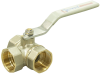 Кран шаровый трехходовой 1/2" затвор L-тип Стм
