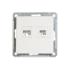Розетка cкрытой установки, для подключения телефона и ПК (RJ11+RJ45), под рамку W59 Schneider Electric